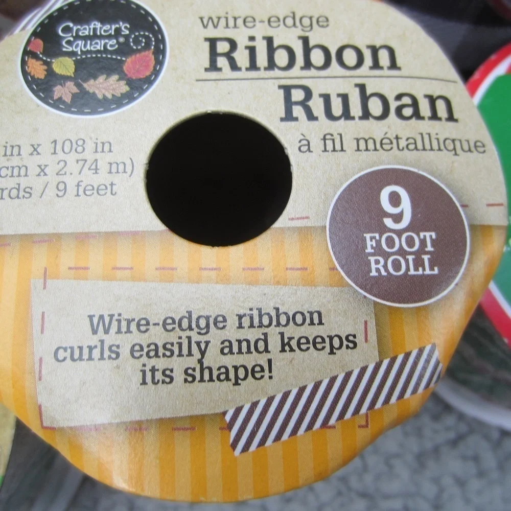 Crafters Square christmas ribbon